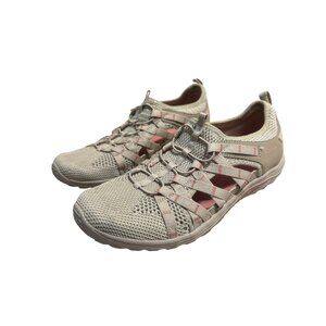 Skechers Taupe Reggae Fest Outdoor Walking Shoes 49589SA Slip On Mesh Size 10